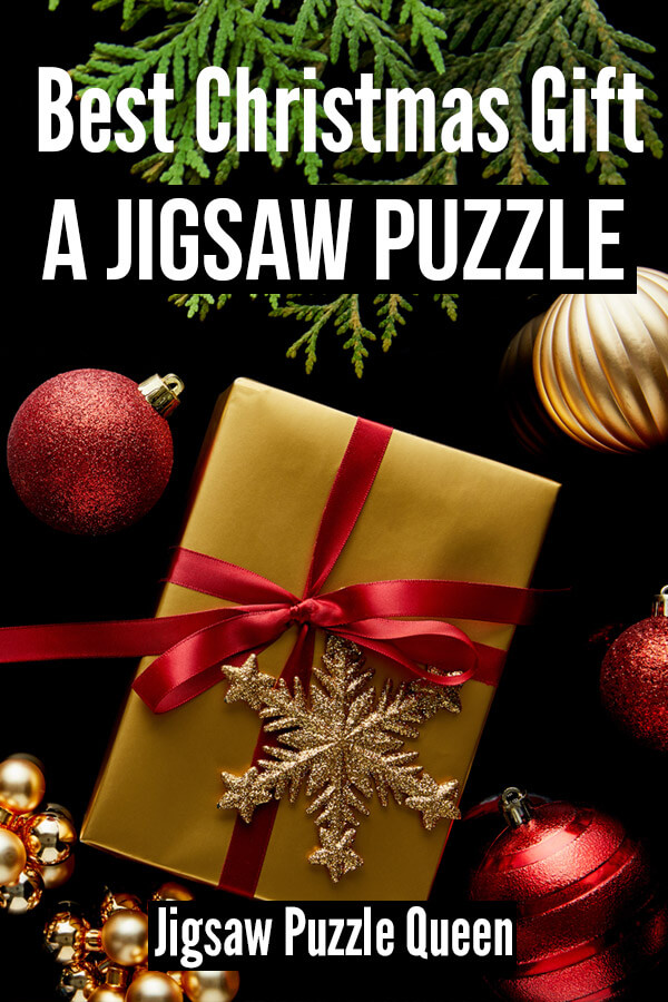 Christmas Puzzles with text overlay: Best Christmas Gift - a Jigsaw Puzzle