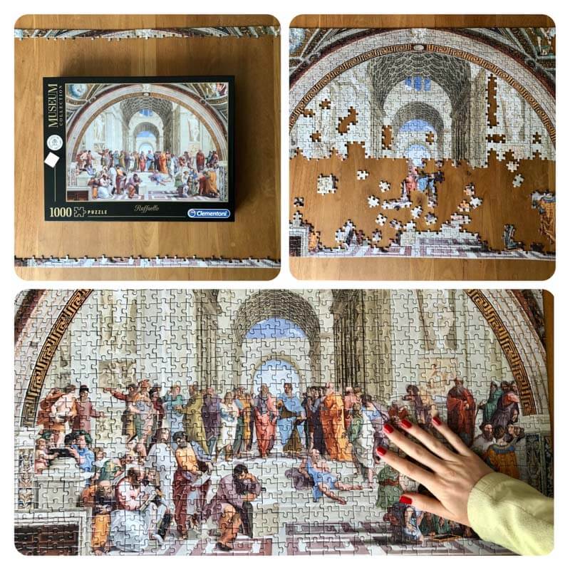 an artistic jigsaw puzzle