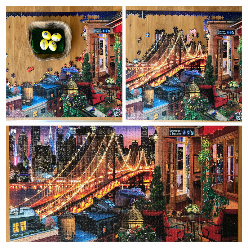 Jigsaw puzzle progress: Brooklyn by Terrace by Art Puzzle