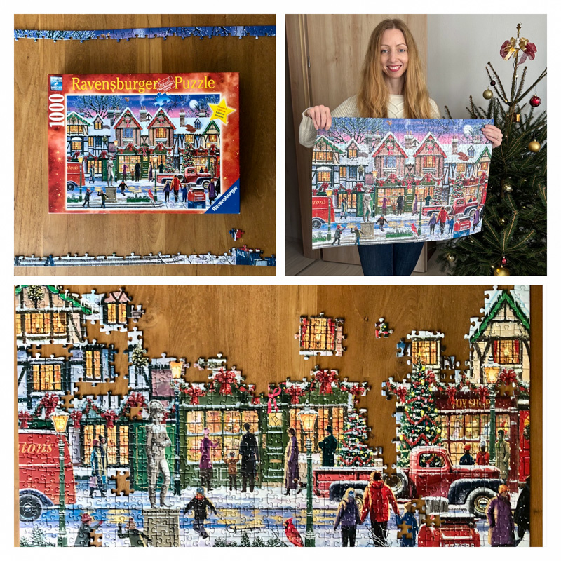 Jigsaw puzzle progress: Christmas in the Square by Ravensburger