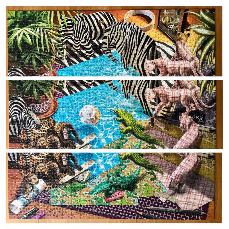 Jigsaw puzzle progress: Origami Adventure by Ravensburger